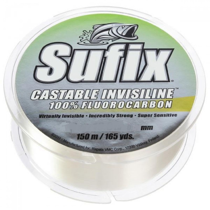 Леска флюорокарбоновая Sufix Castable Fluorocarbon 100% 0.14 мм, 2 кг, 150 м