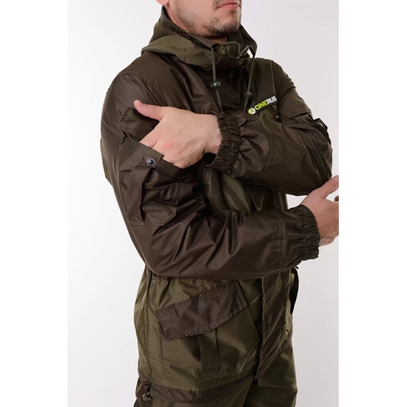 Костюм мужской OneRus Горный -5, ткань Таслан, темный хаки, размер 48-50 (M), 182-188 см