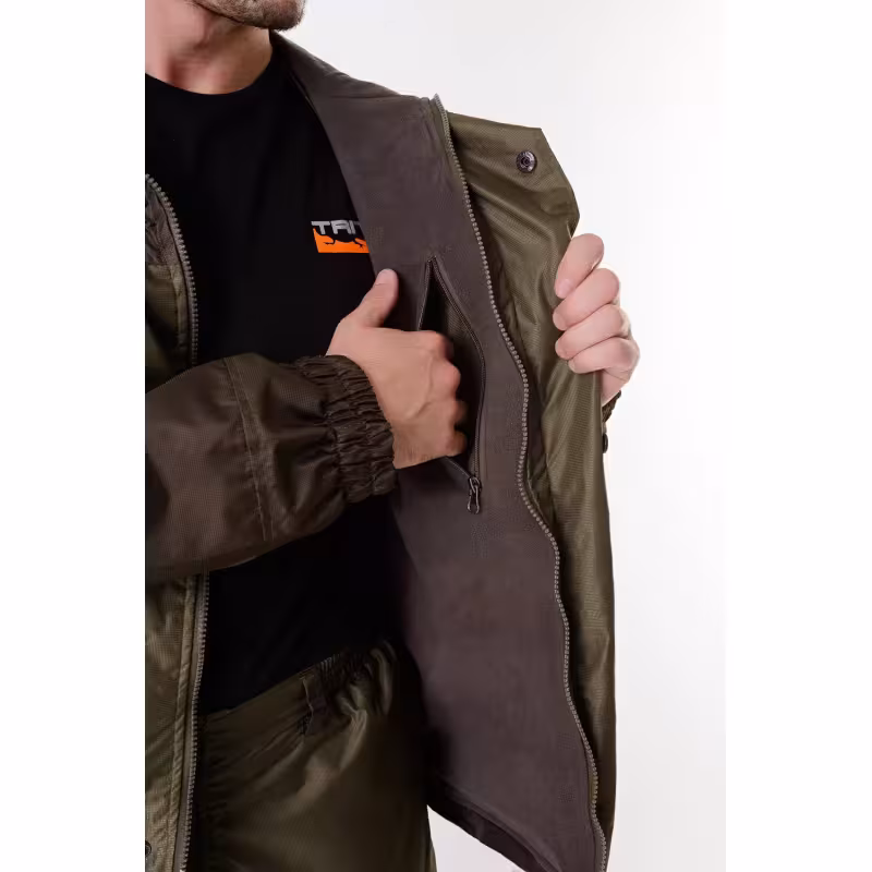 Костюм мужской OneRus Горный -5, ткань Таслан, темный хаки, размер 52-54 (L), 182-188 см