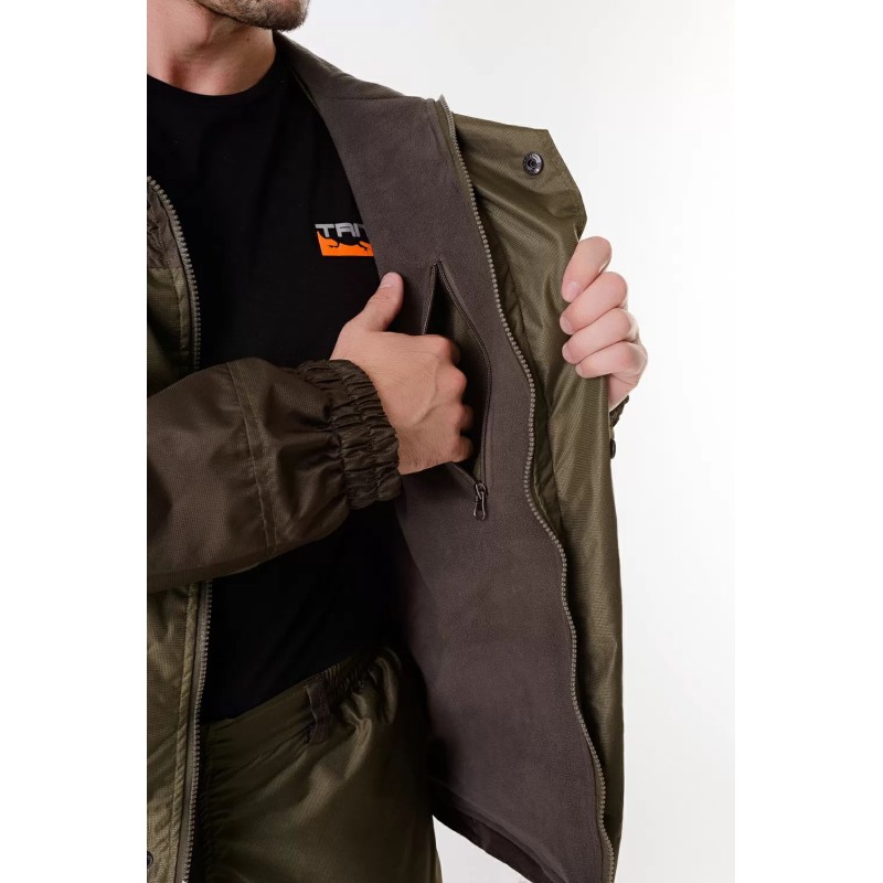 Костюм мужской OneRus Горный -5, ткань Таслан, темный хаки, размер 52-54 (L), 182-188 см