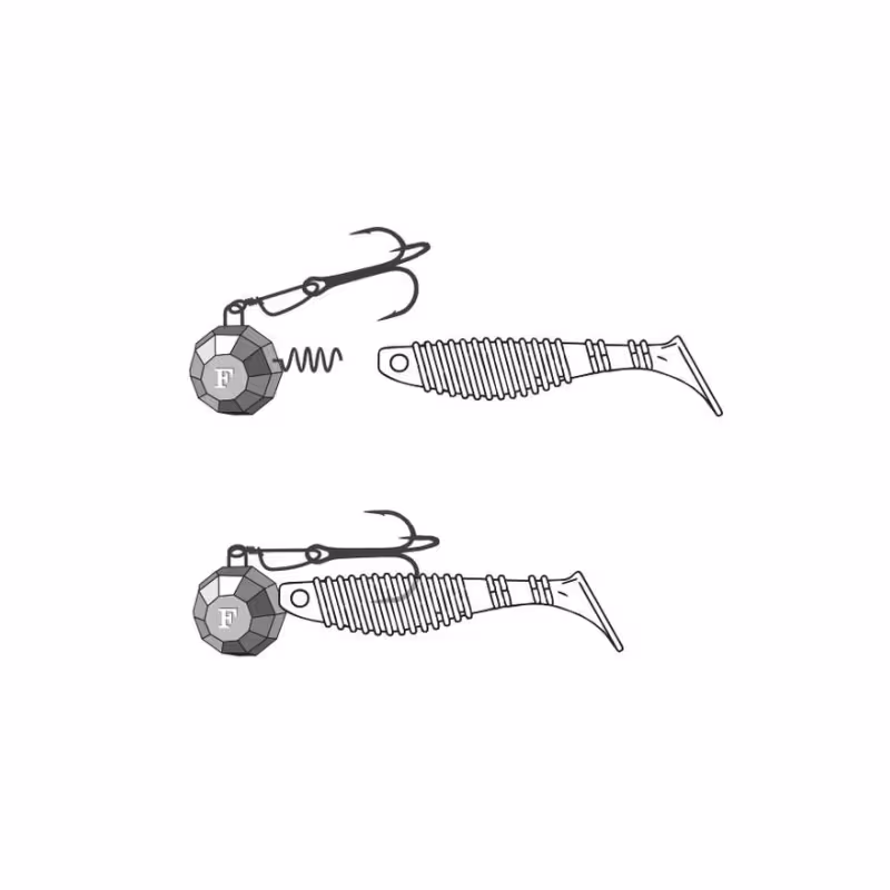 Груз Штопор граненый с застежкой 10 гр., цвет 070, 5 шт.