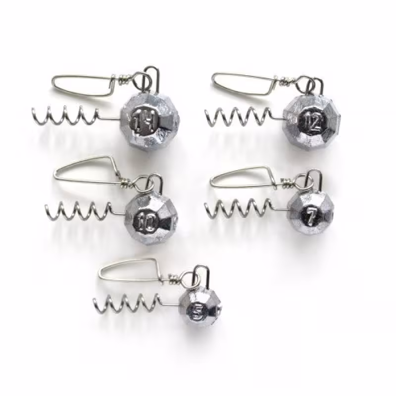 Груз Штопор граненый с застежкой 12 гр., цвет 070, 5 шт.