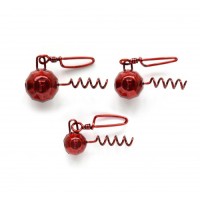 Груз Штопор граненый с застежкой 6 гр., цвет RED, 5 шт.