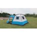 Палатка кемпинговая Mimir 1620, 4-местная, 410х240х170 см, белый/голубой