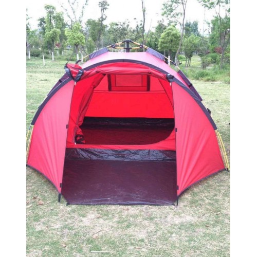 Палатка туристическая автоматическая Mimir 900, 3-местная, 240х320х135 см, красный