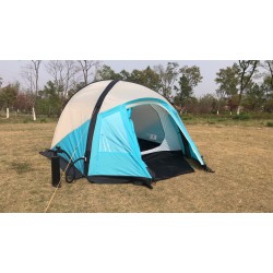 Палатка туристическая надувная Mimir 800, 3-местная, 270х210х145 см, белый/синий