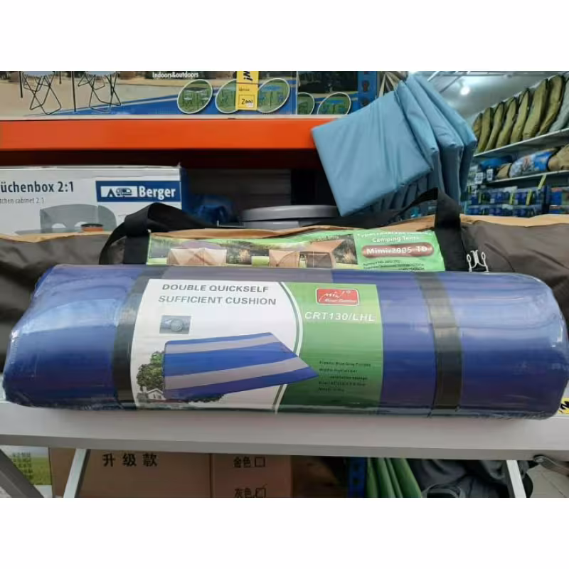 Коврик самонадувающийся туристический Mimir CRT130, 190х135х3.8 см, синий