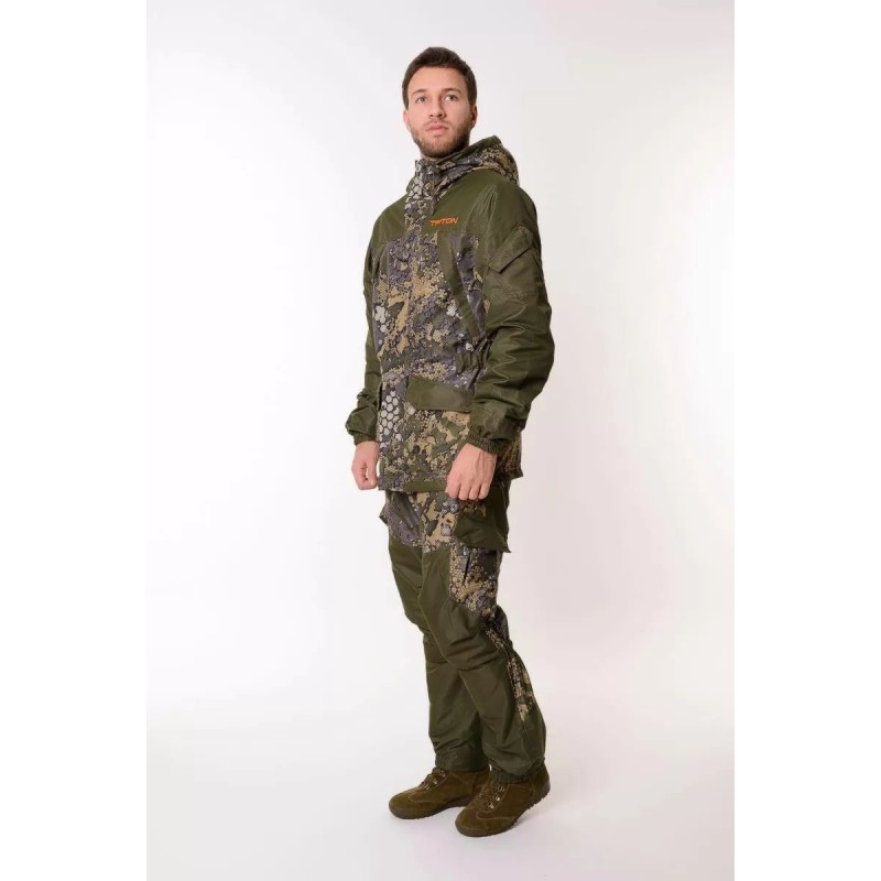 Костюм мужской Triton Gear Gorka, ткань Дюспо, зеленый камуфляж, размер 56-58 (XL), 170-176 см