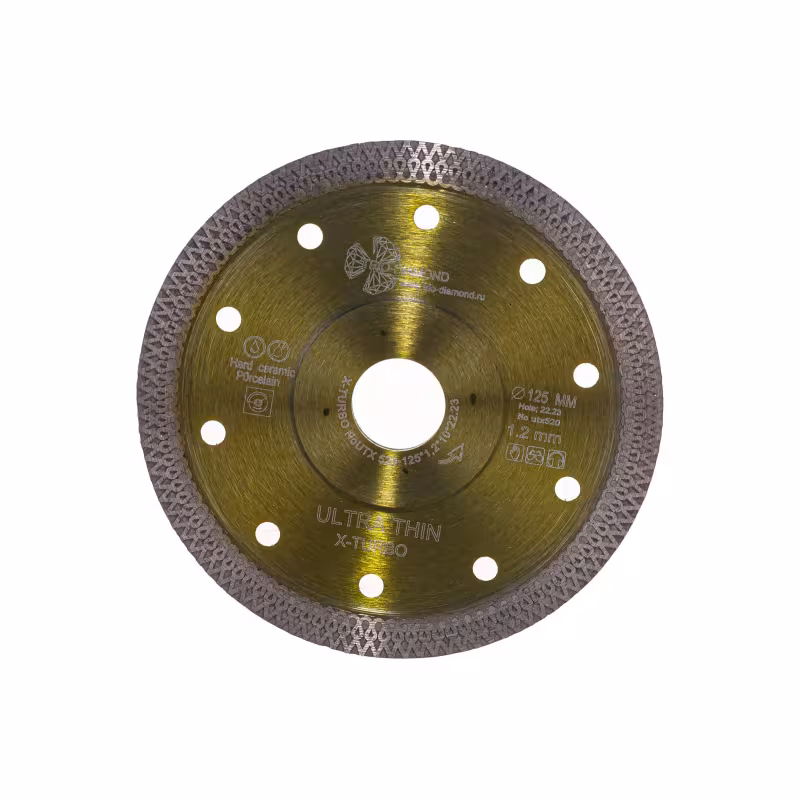 Диск алмазный турбированный Trio-Diamond Ultra Thin X-Turbo UTX520, 125х1,2х22,2 мм 