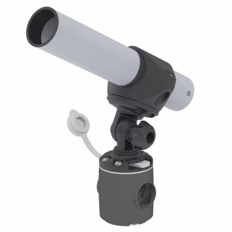 Держатель спиннинга Техномарин 030618T, крепление на леер, быстросъемный