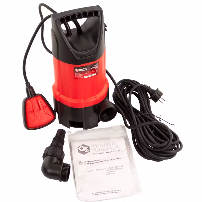 Насос дренажный Quattro Elementi Drenaggio 750F