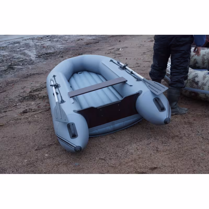 Надувная лодка ПВХ Flinc FT320A, НДНД, серый