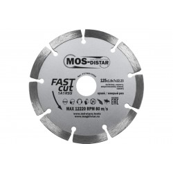 Диск алмазный сегментный Mos-Distar Fast Cut FC7MD12522, 125х1,8х7х22,2 мм