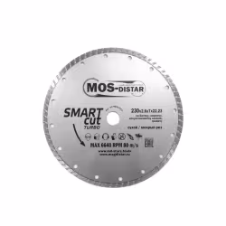 Диск алмазный турбированный Mos-Distar Turbo Smart Cut SC7MD23022, 230х2,6х7х22,2 мм