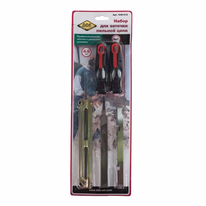 Набор для заточки цепей DDE 648-212, 4 мм, 3/8"