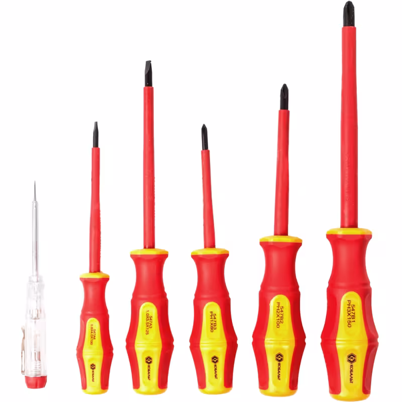 Набор отверток диэлектрических PH, SL Кобальт 1000V Ultra Grip CR-V 646-522