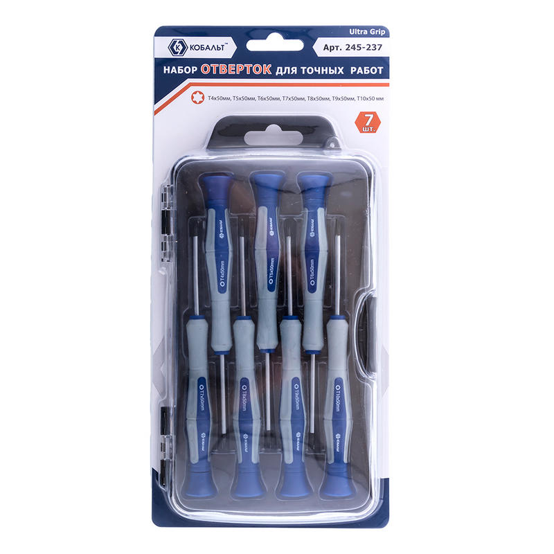 Набор отверток для точных работ Torx Кобальт CR-V Ultra Grip 245-237
