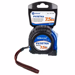 Рулетка строительная Кобальт Вектор 247-248, 7,5 м х 25 мм