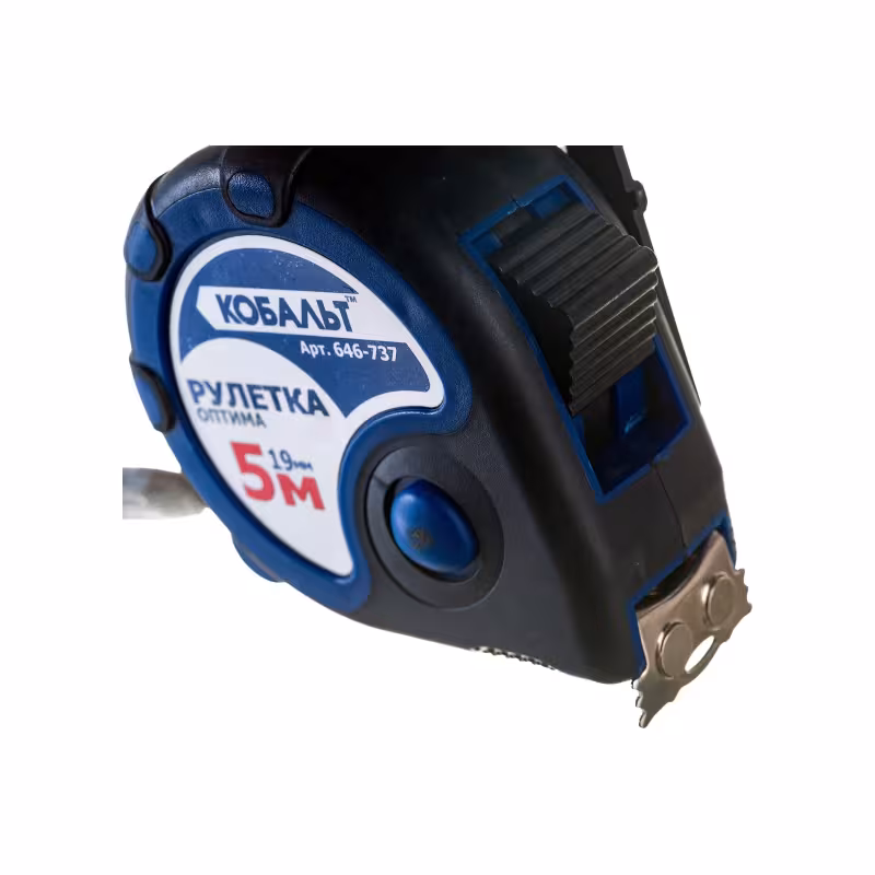 Рулетка строительная Кобальт Оптима 646-737, 5 м х 19 мм