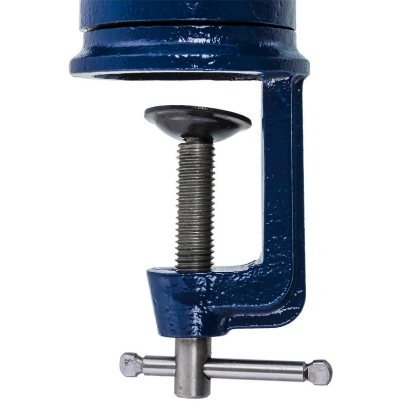 Тиски 50 мм слесарные настольные, ширина губок  захват 60 мм, 2.2 кг, наковальня, коробка КОБАЛЬТ