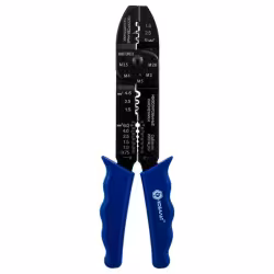 Электропассатижи 0.8 - 2.6 мм, обжим наконечников, кусачки, винторез, 230 мм КОБАЛЬТ