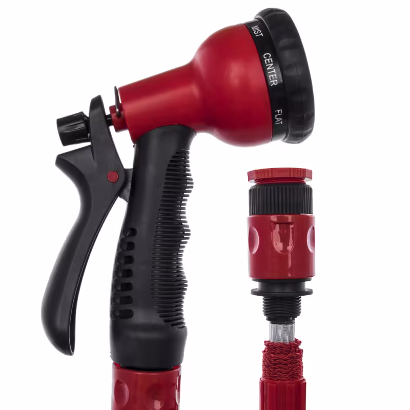 Шланг растягивающийся с пистолетом Quattro Elementi Премиум, 15 м