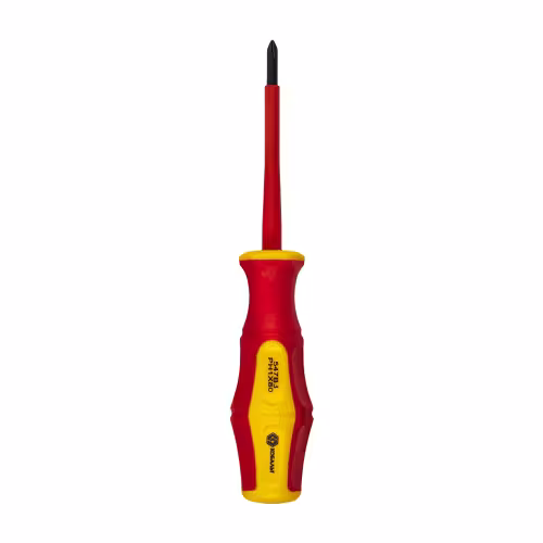 Отвертка крестовая диэлектрическая PH1х80 мм Кобальт CR-V Ultra Grip 646-492