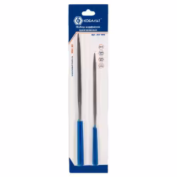 Набор надфилей трехгранных №1 140х3, 160х4мм КОБАЛЬТ