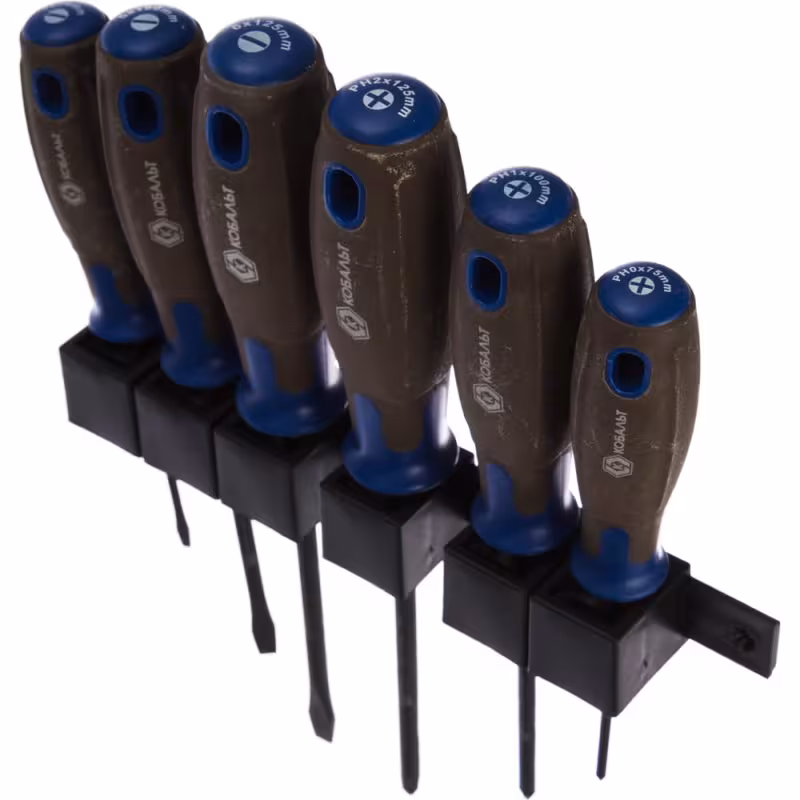 Набор отверток PH, SL Кобальт CR-V Polywood 912-182