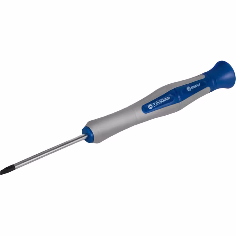 Отвёртка шлицевая для точных работ SL3х50 мм Кобальт CR-V Ultra Grip 245-312