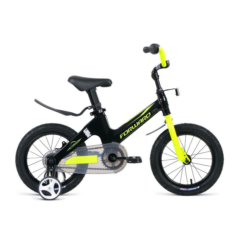 Велосипед FORWARD COSMO 12  (12" черный/зеленый)