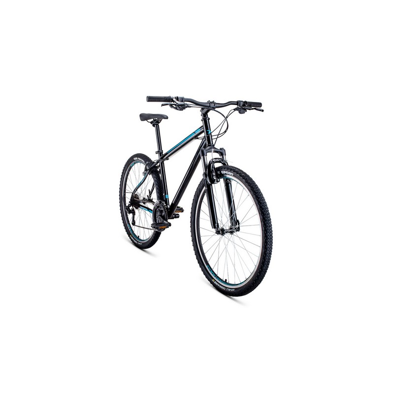 Велосипед 27.5 FORWARD SPORTING 1.0 (рост 15") (черный/бирюзовый)