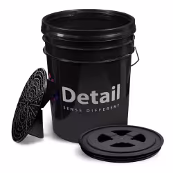 Ведро с крышкой и фильтром Detail DT-0222, 20 л, черный