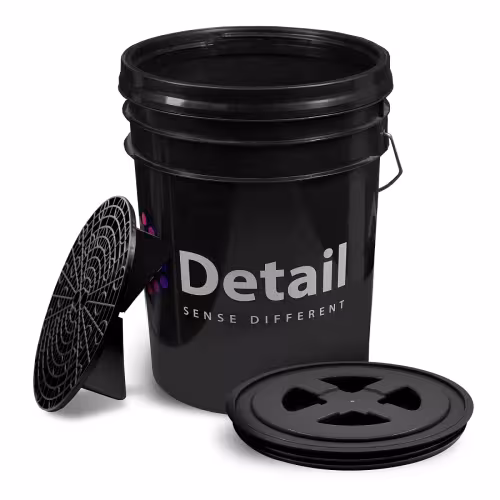 Ведро с крышкой и фильтром Detail DT-0222, 20 л, черный