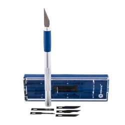 Нож для художественных работ Кобальт 245-060, перовые лезвия 6 шт.