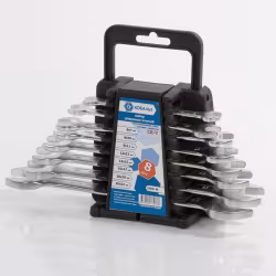 Набор ключей рожковых 6-22 мм Кобальт 020201-08, 8 предметов