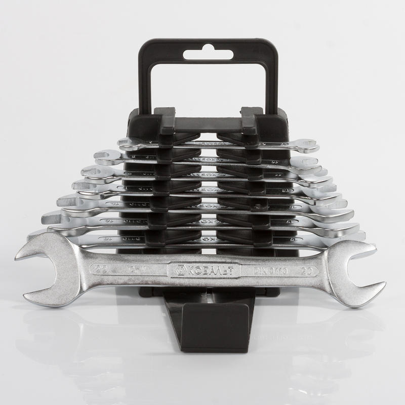 Набор ключей рожковых 6-22 мм Кобальт 020201-08, 8 предметов