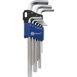Набор ключей шестигранных Кобальт 020403-09, 1,5-10 мм, 9 предметов