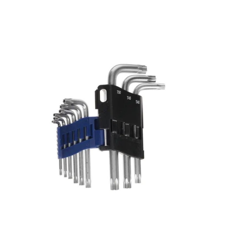 Набор ключей Torx Г-образных Кобальт 020406-09, Т10 - Т50, 9 предметов