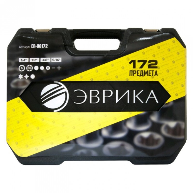 Набор инструментов Эврика ER-80108, 108 предметов