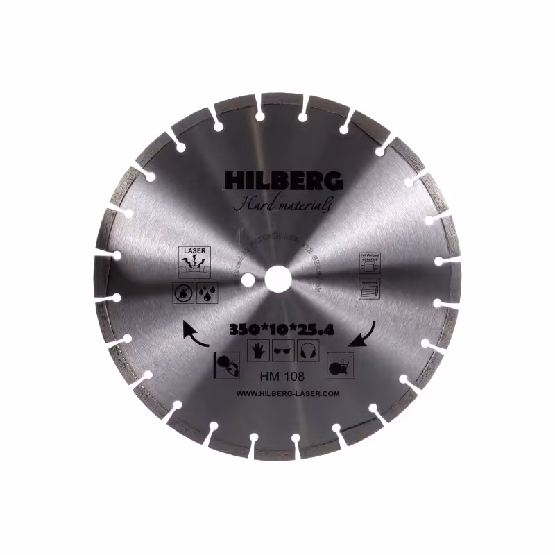 Диск алмазный сегментный Trio Diamond HM108, 350х12х25,4 мм