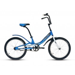 Велосипед FORWARD SCORPIONS 1.0 (20" 1 ск. рост 10.5") (синий/белый)