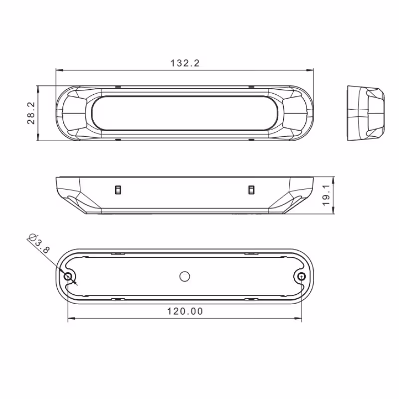 Огни ходовые дневные светодиодные Fristom FT-300