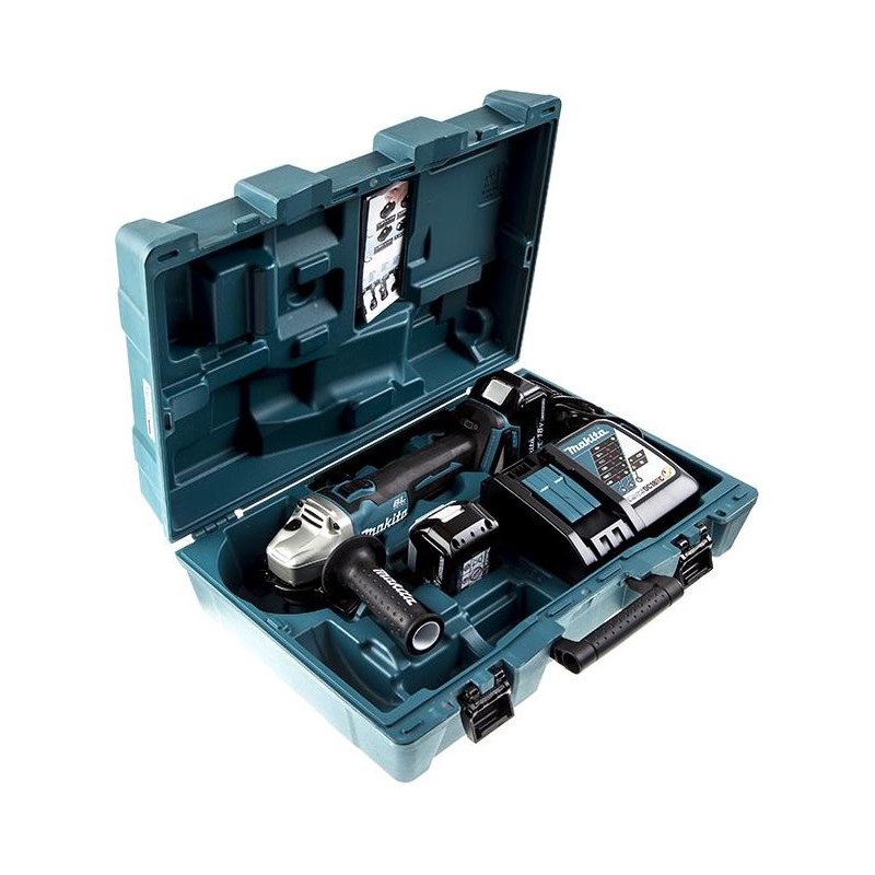 Шлифмашина угловая аккумуляторная Makita DGA504RME