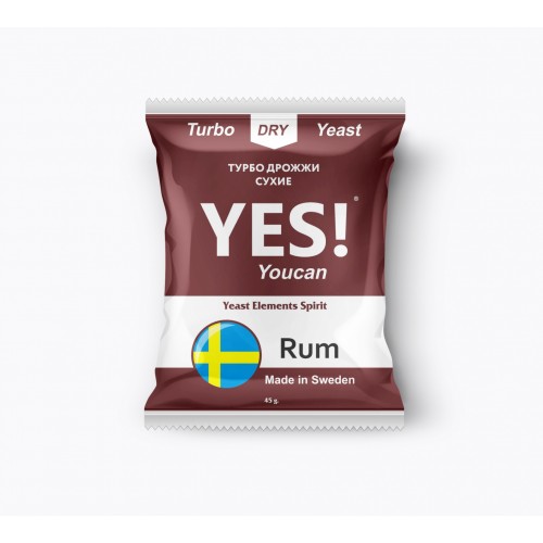 Дрожжи сухие Turbo Dry Yeast Rum, 45 г