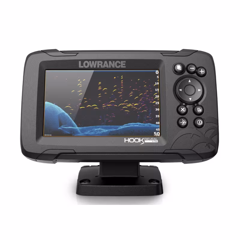 Картплоттер-эхолот Lowrance Hook Reveal 5 с датчиком SplitShot HDI 50/200