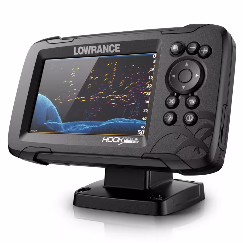 Картплоттер-эхолот Lowrance Hook Reveal 5 с датчиком SplitShot HDI 50/200