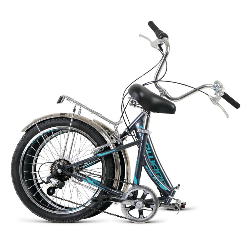 Велосипед Forward Arsenal 20 2.0 (20" 6 ск. рост 14" скл.), серый/бирюзовый