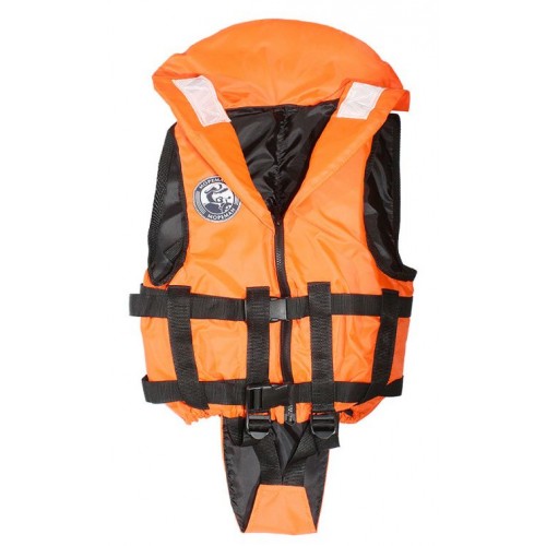 Жилет с воротником спасательный детский Мореман 10261536, до 20 кг, оранжевый, ГОСТ Р58108-2019, подходит для ГИМС