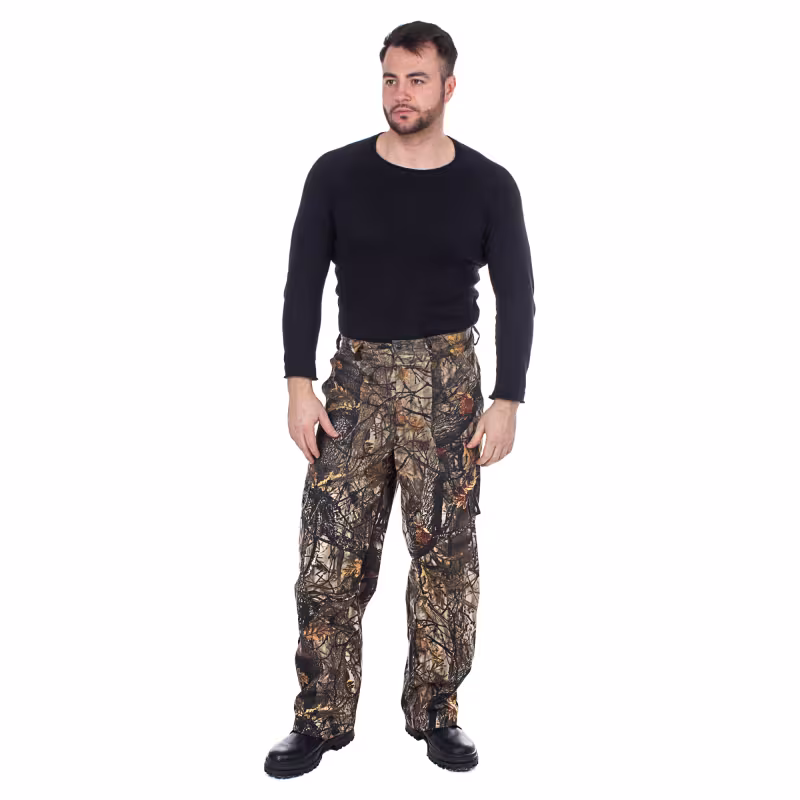 Костюм-тройка мужской Huntsman (Восток) Тайга-3, смесовая ткань, принт Темный лес, размер 44-46, 170 см